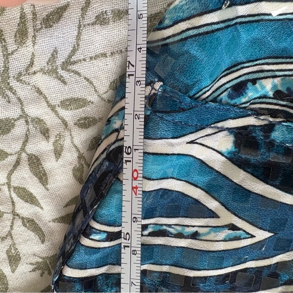 Retro Ruby Road Sz 12P Women's Blue Light Weight Jacket Shiny Button Up Pockets - Picture 11 of 11